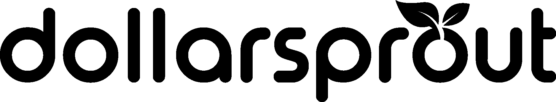 DollarSprout Black Logo Vector Logo